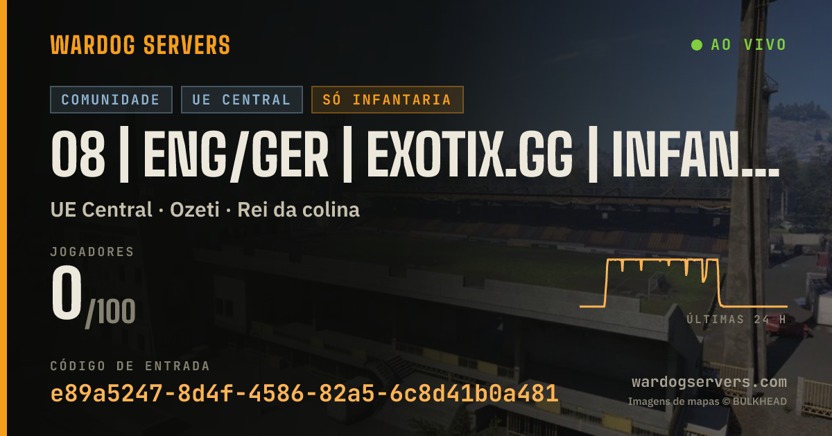 Banner de status ao vivo de 08 | ENG/GER | EXOTIX.GG | INFANTRY LONG | 00-00-00