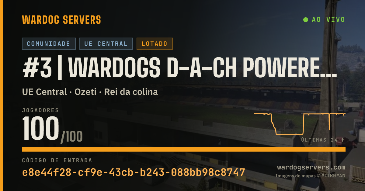 Banner de status ao vivo de #3 | WARDOGS D-A-CH powered by Qonzer | GER | Standard