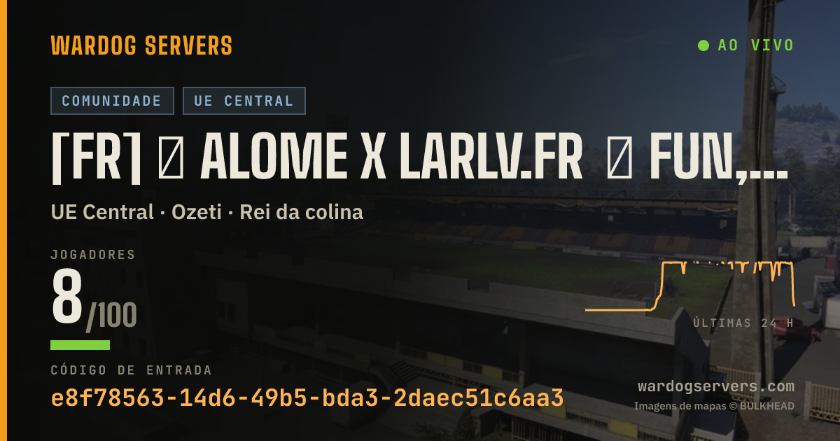 Banner de status ao vivo de [FR] ★ alome x larlv.fr ★ la partie démarre rejoins-nous 7e comp