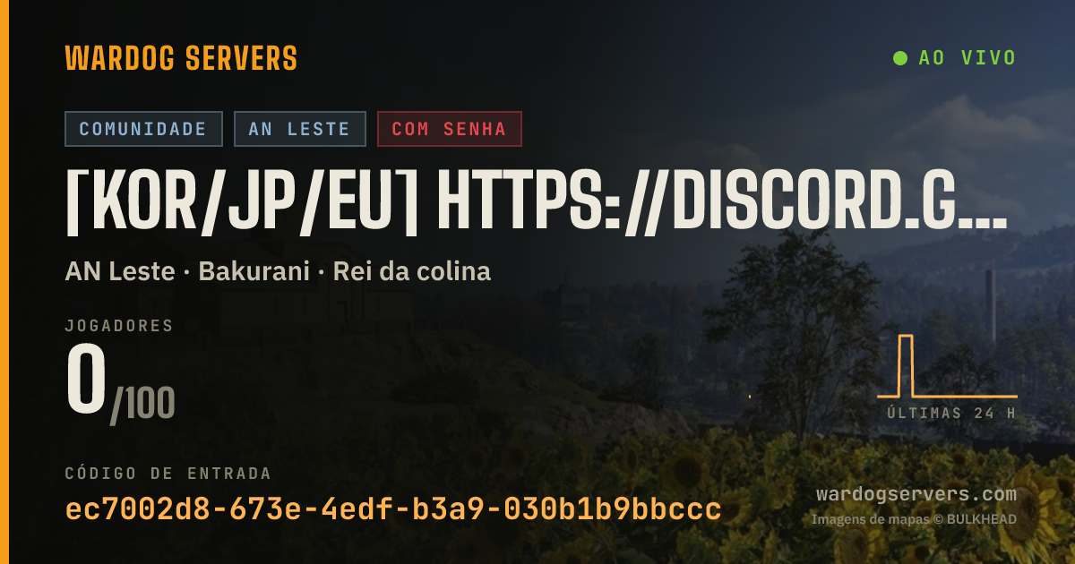 Banner de status ao vivo de [KOR/JP/EU] https://discord.gg/2duwTKWpGr