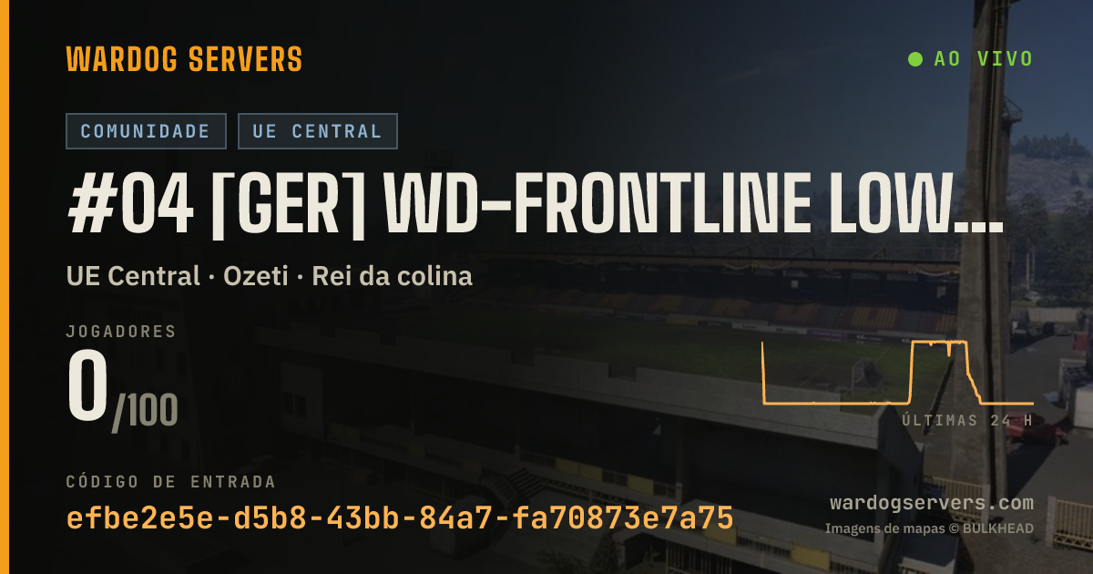 Banner de status ao vivo de #04 [GER] WD-Frontline LowLevel < 40 wdfrontline.com by XRealm