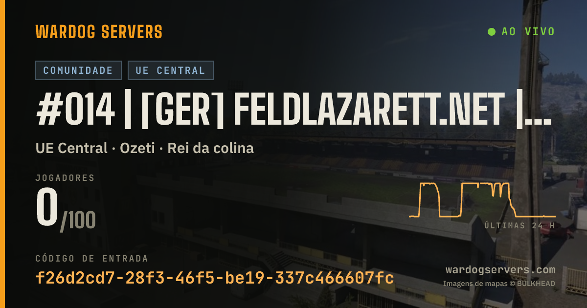 Banner de status ao vivo de #014 | [GER] Feldlazarett.net | Only-Newbies | 0-0-0