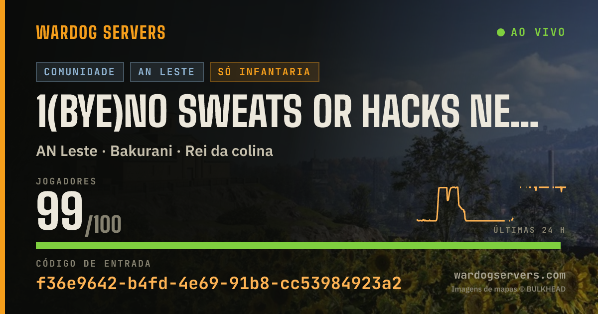 Banner de status ao vivo de 1(BYE)NO SWEATS OR HACKS NEW PLAYER FREINDLY (NO GL)