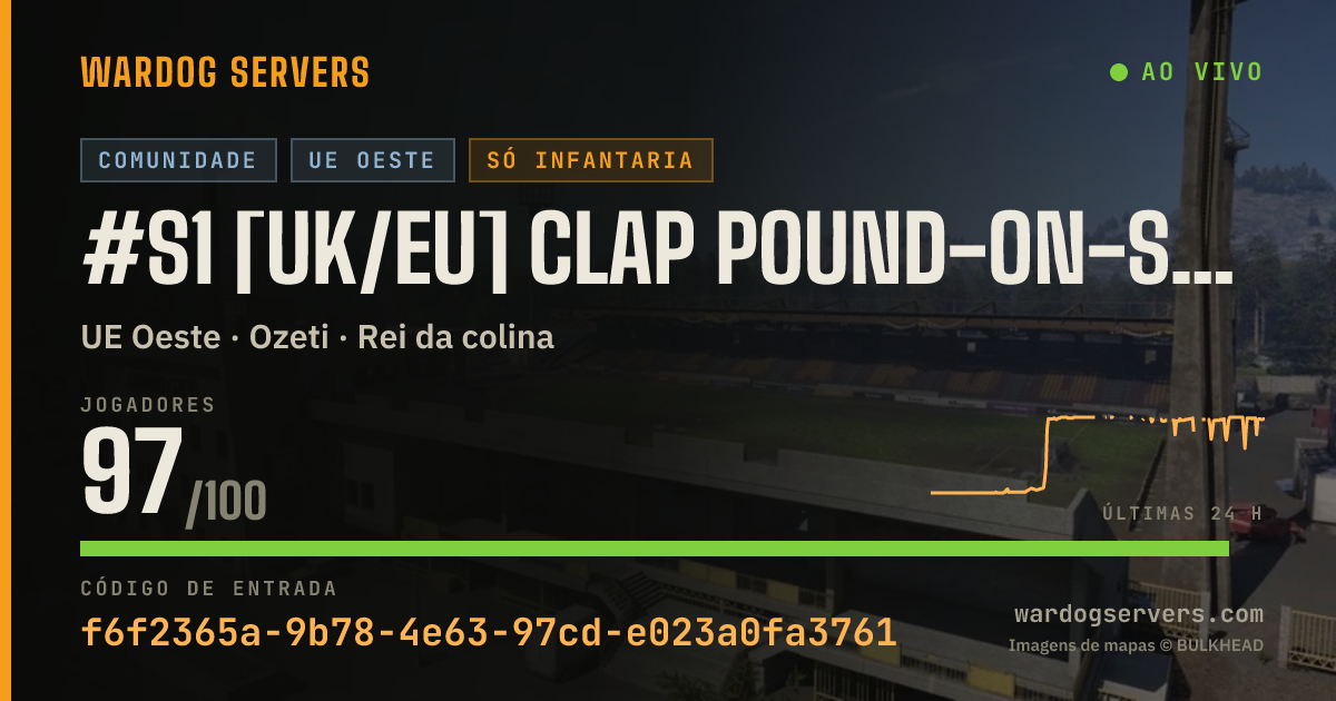 Banner de status ao vivo de #S1 [UK/EU] Clap Pound-on-Sea | 50/50 | S1