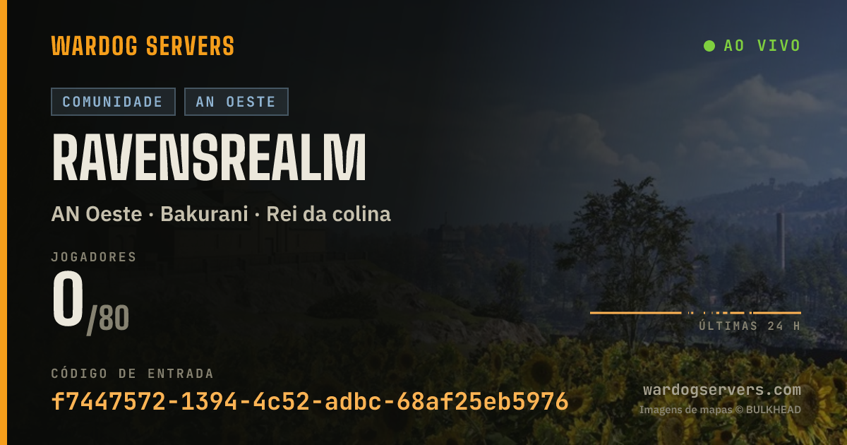 Banner de status ao vivo de ravensrealm
