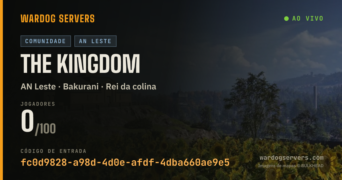Banner de status ao vivo de THE KINGDOM