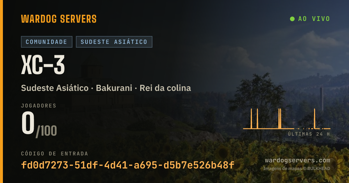 Banner de status ao vivo de XC-3
