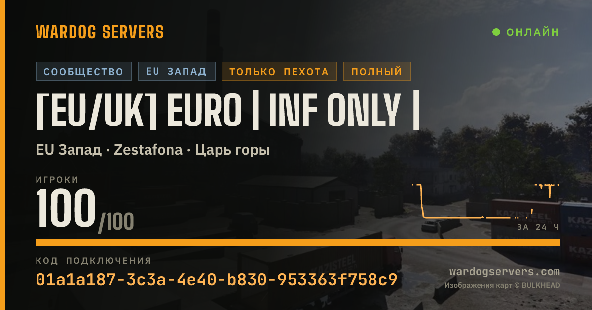 Баннер статуса сервера [EU/UK] EURO | INF ONLY |
