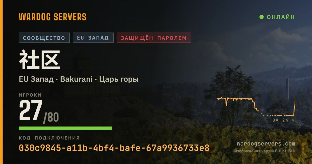 Баннер статуса сервера 社区