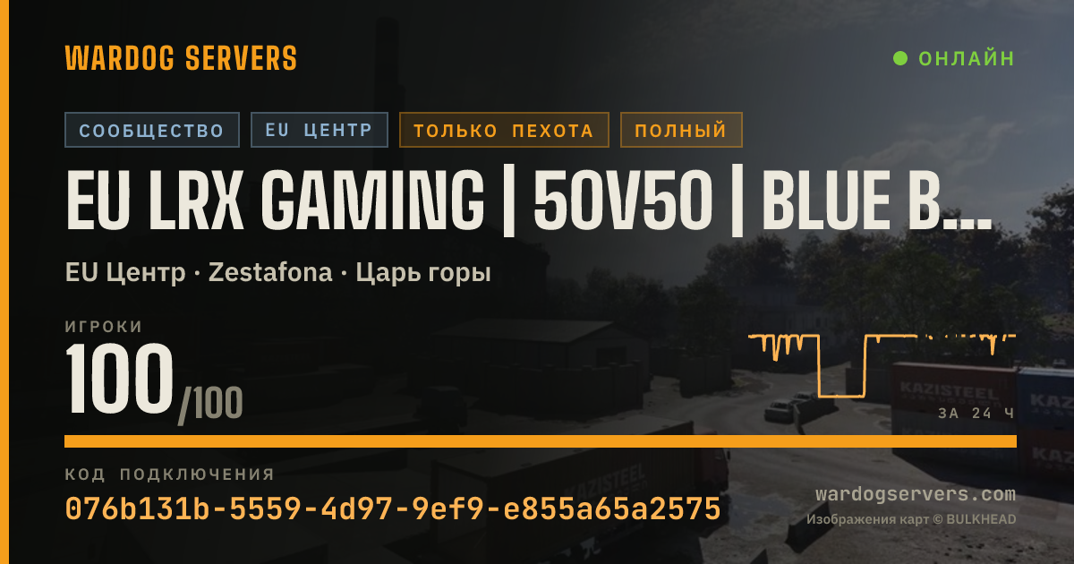 Баннер статуса сервера EU LRX GAMING | 50V50 | BLUE BOOST | NO GL | EXP/+$ BOOST | disc