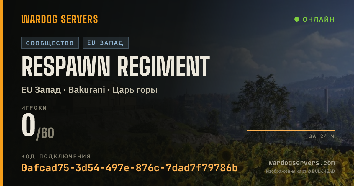 Баннер статуса сервера Respawn Regiment