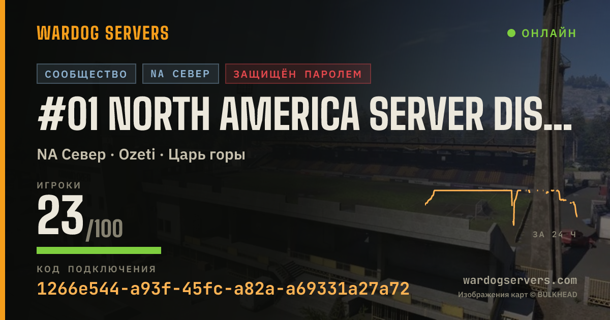 Баннер статуса сервера #01 North America Server discord.gg/iucqash0