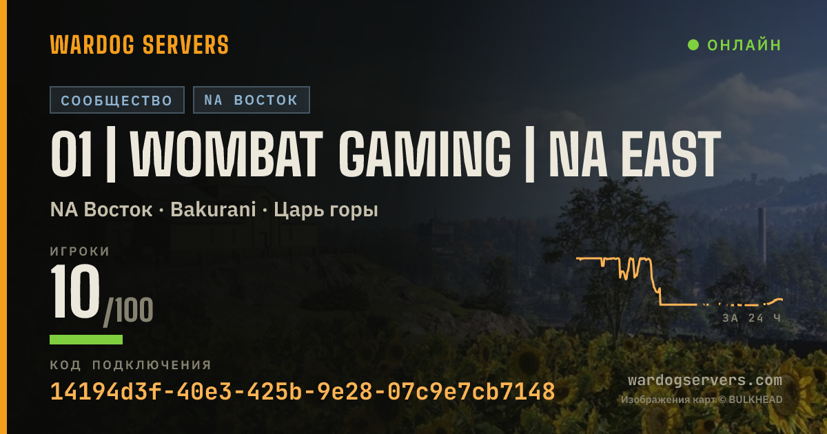 Баннер статуса сервера 01 | Wombat Gaming | NA East