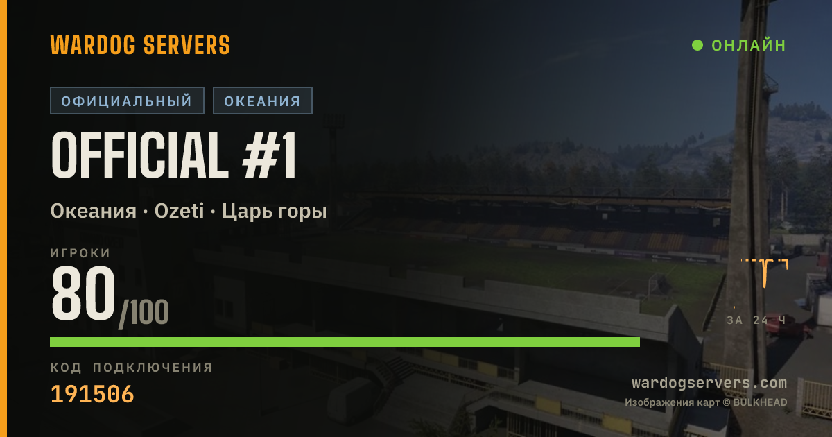 Баннер статуса сервера Official #1