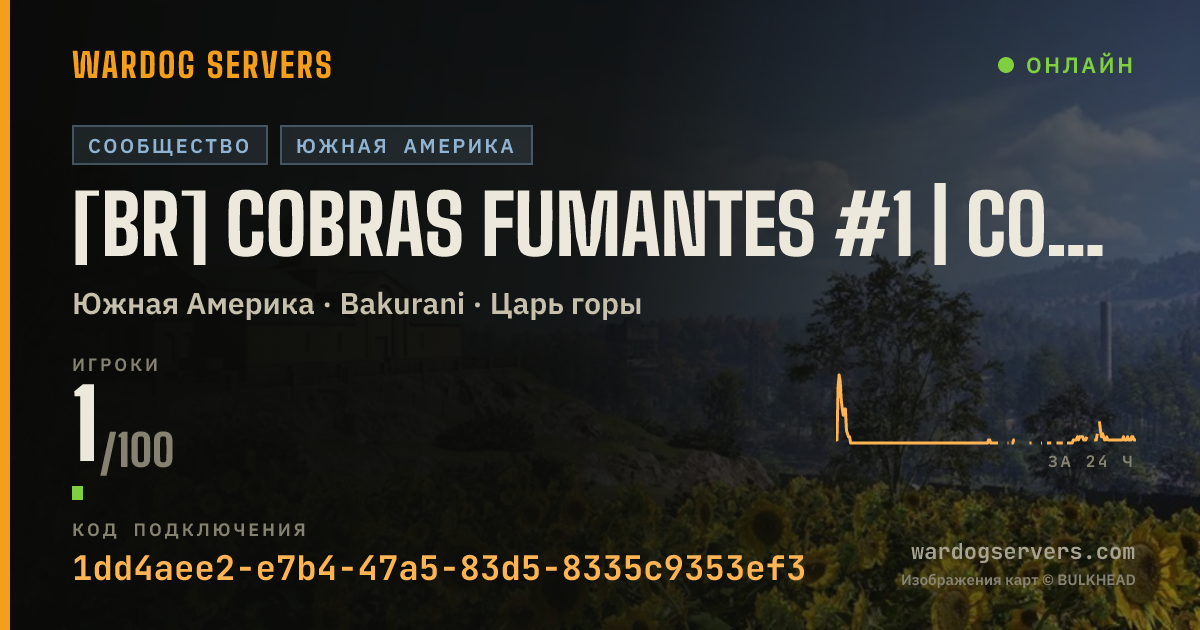 Баннер статуса сервера [BR] COBRAS FUMANTES #1 | cobrasfumantes.com