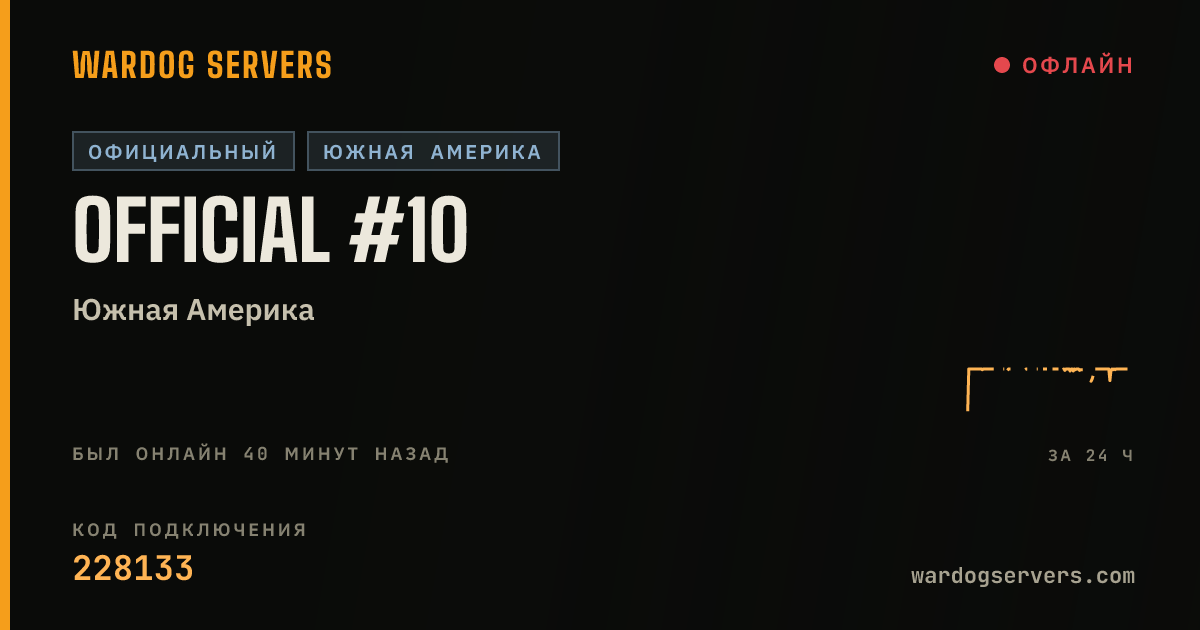 Баннер статуса сервера Official #10