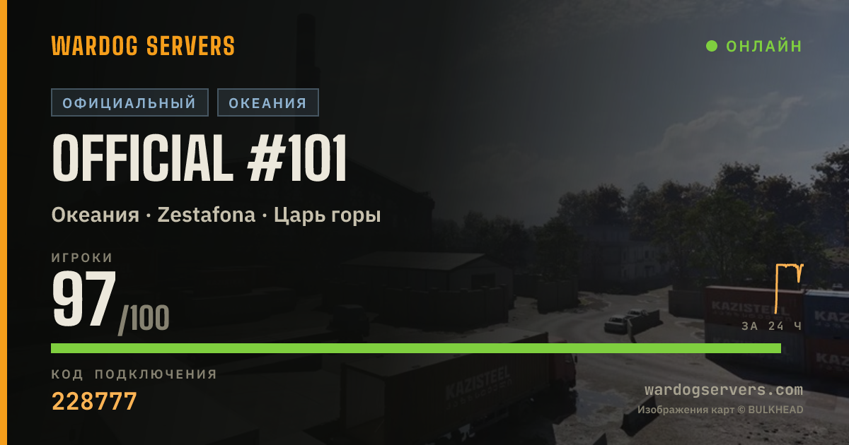 Баннер статуса сервера Official #101