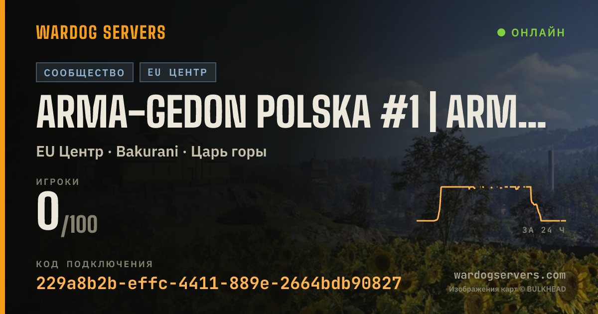 Баннер статуса сервера Arma-Gedon POLSKA #1 | arma-gedon.pl