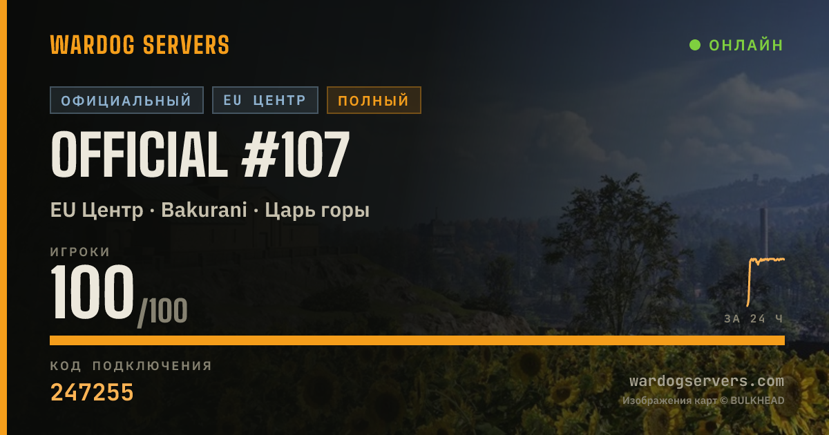 Баннер статуса сервера Official #107