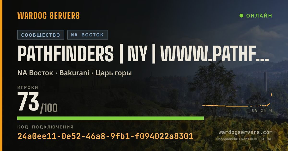 Баннер статуса сервера Pathfinders | NY | www.pathfindershq.org