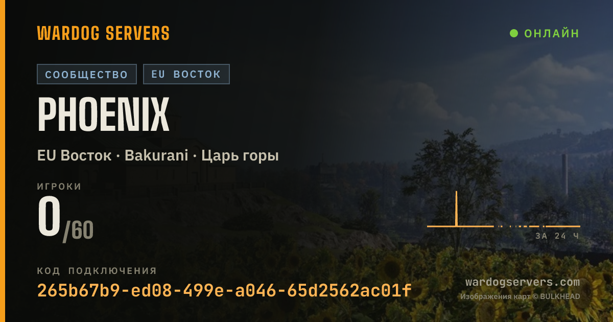 Баннер статуса сервера Phoenix