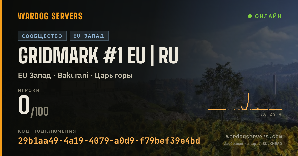 Баннер статуса сервера GRIDMARK #1 EU | RU