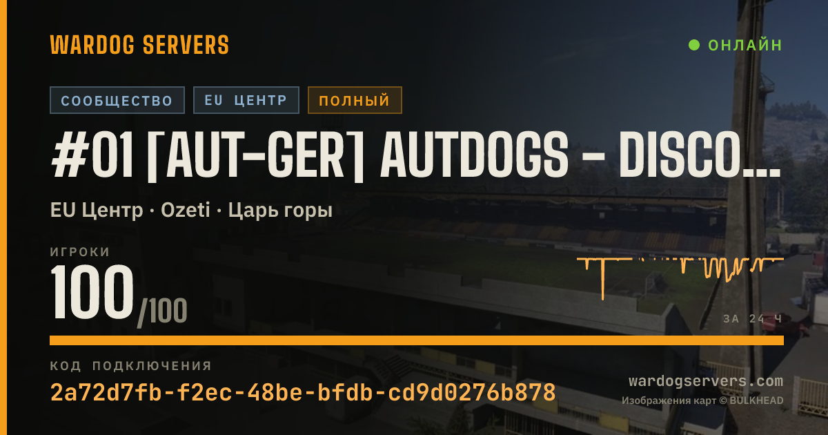 Баннер статуса сервера #01 [AUT-GER] AUTDOGS - discord.gg/autdogs