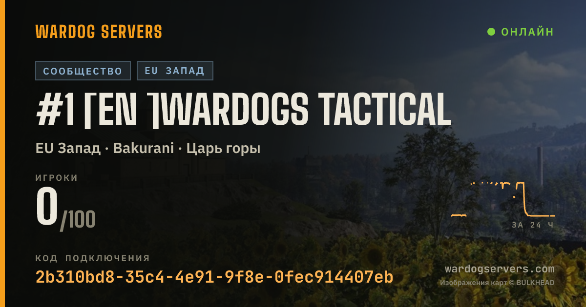 Баннер статуса сервера #1 [EN ]WARDOGS TACTICAL