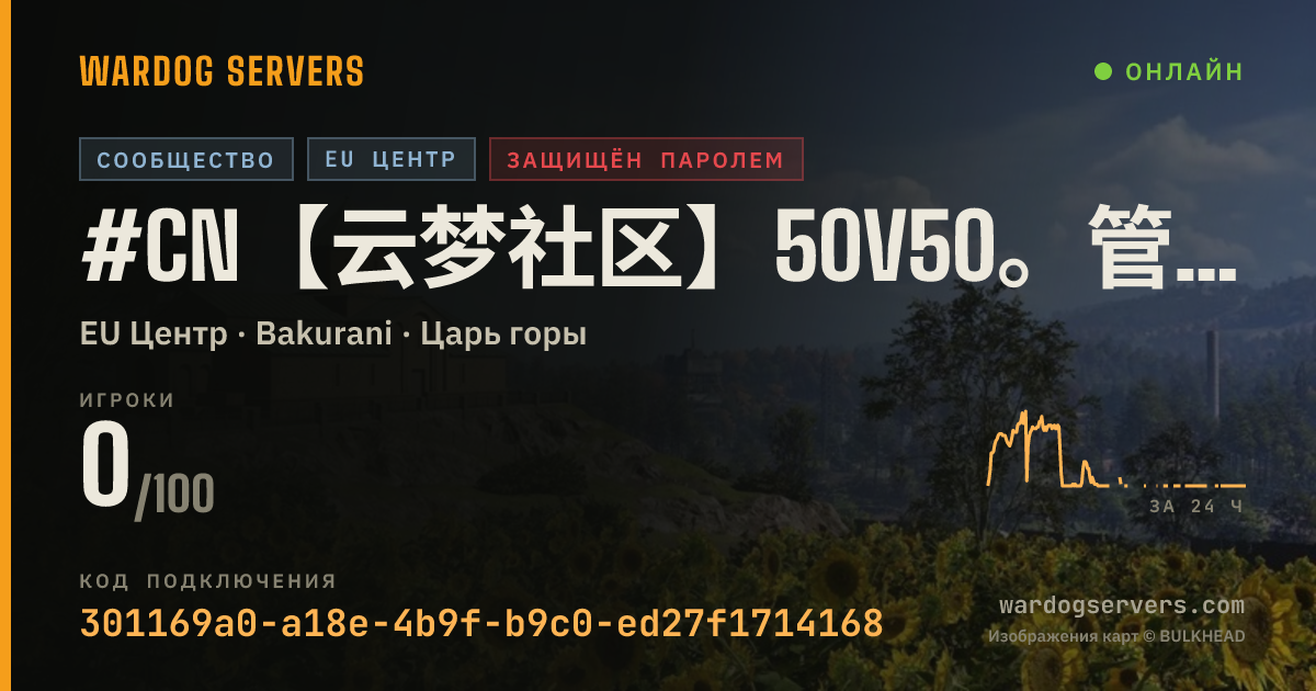 Баннер статуса сервера #CN【云梦社区】50V50。管理在线，密码加群获取，QQ：1108690205