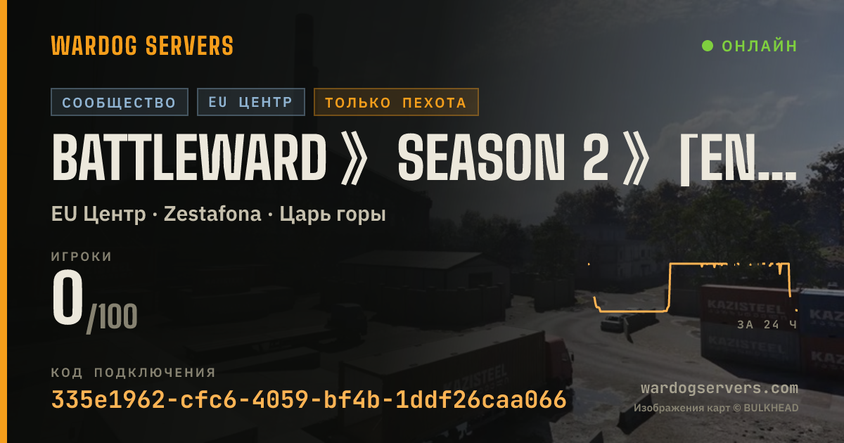 Баннер статуса сервера BATTLEWARD 》Season 2 》[ENG/GER] 》Active Admins