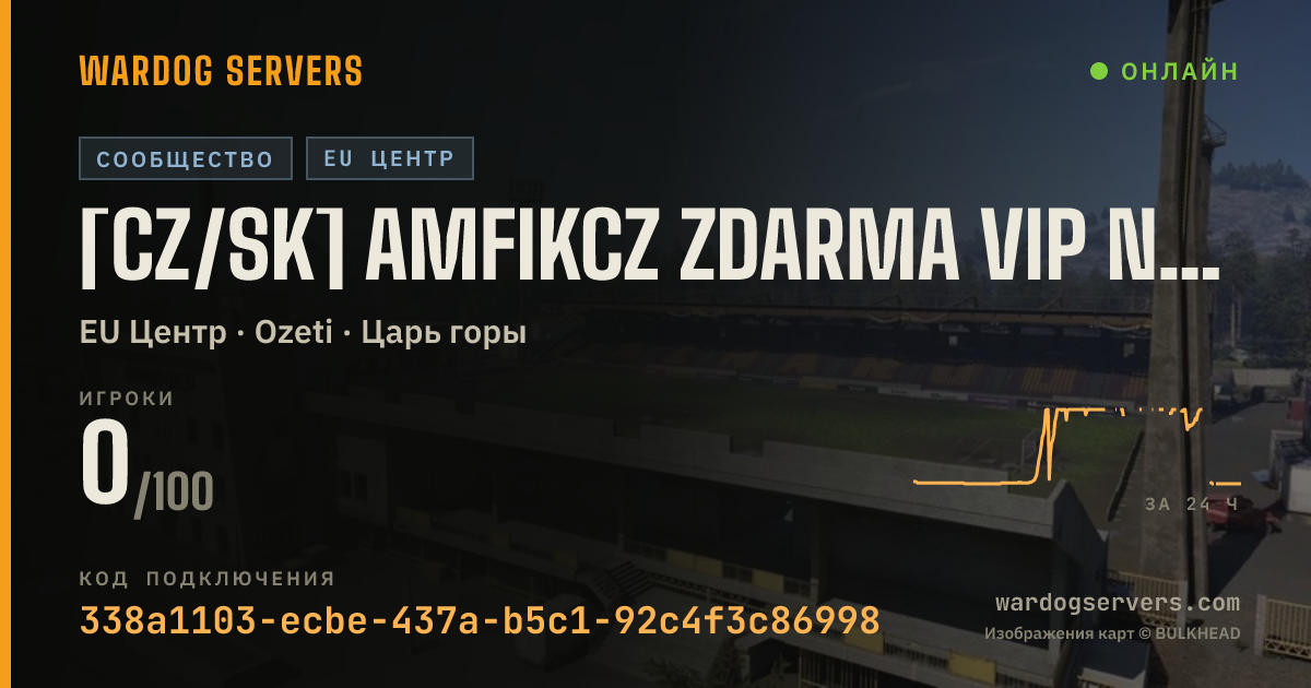 Баннер статуса сервера [CZ/SK] AmfikCZ ZDARMA VIP NA | kick.com/amfikcz → !stats