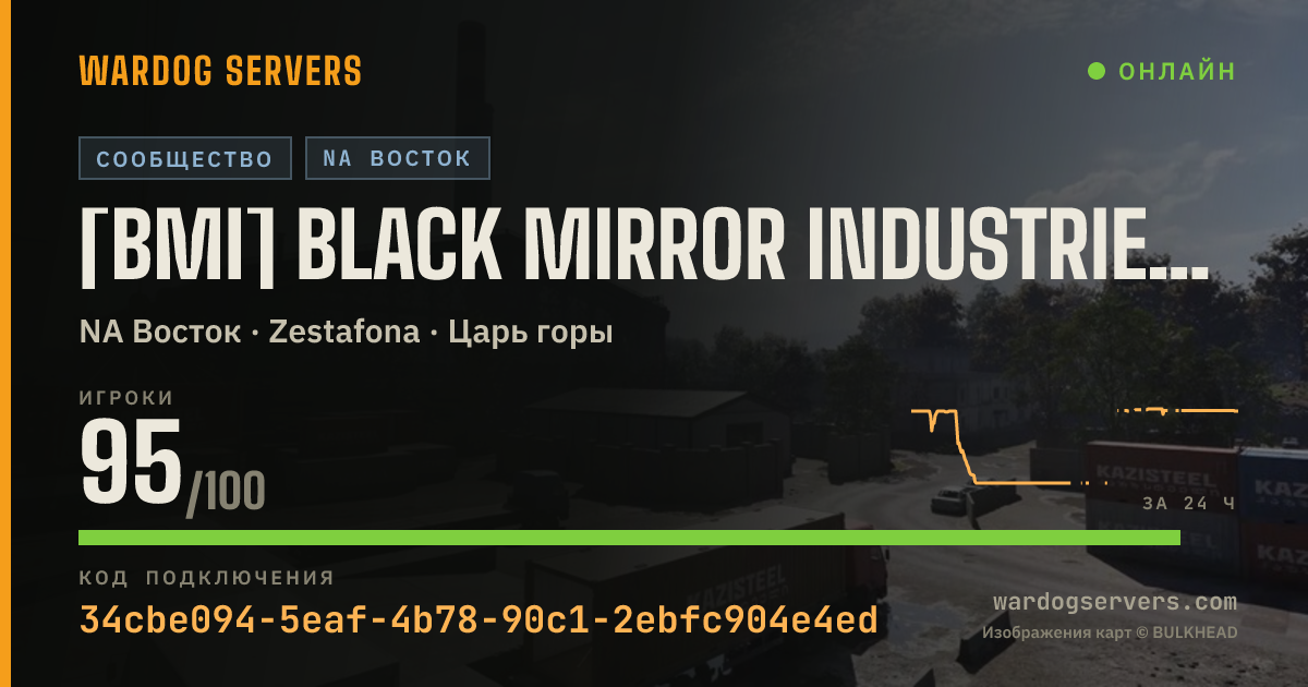 Баннер статуса сервера [BMI] Black Mirror Industries | discord.gg/QtTW5EKc8