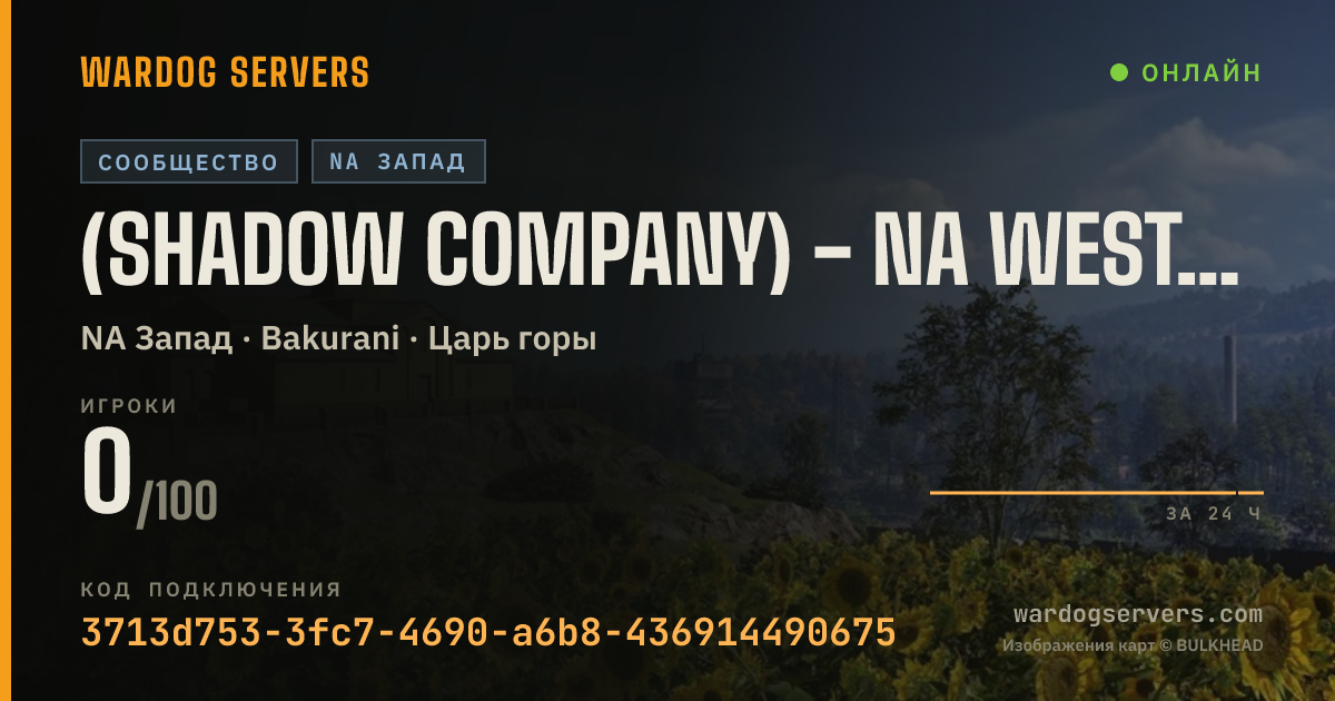 Баннер статуса сервера (Shadow Company) - NA West/SEA/OCE Bridge Server No Ping Lock di