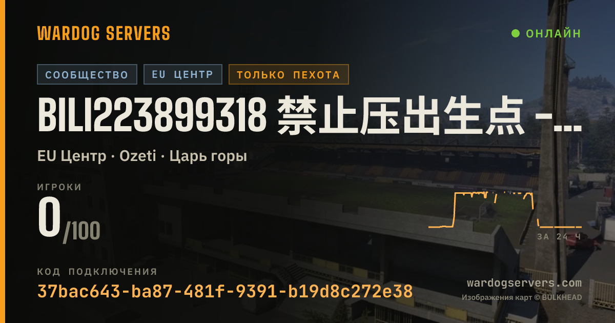 Баннер статуса сервера Bili223899318 禁止压出生点 - No Spawn Camping
