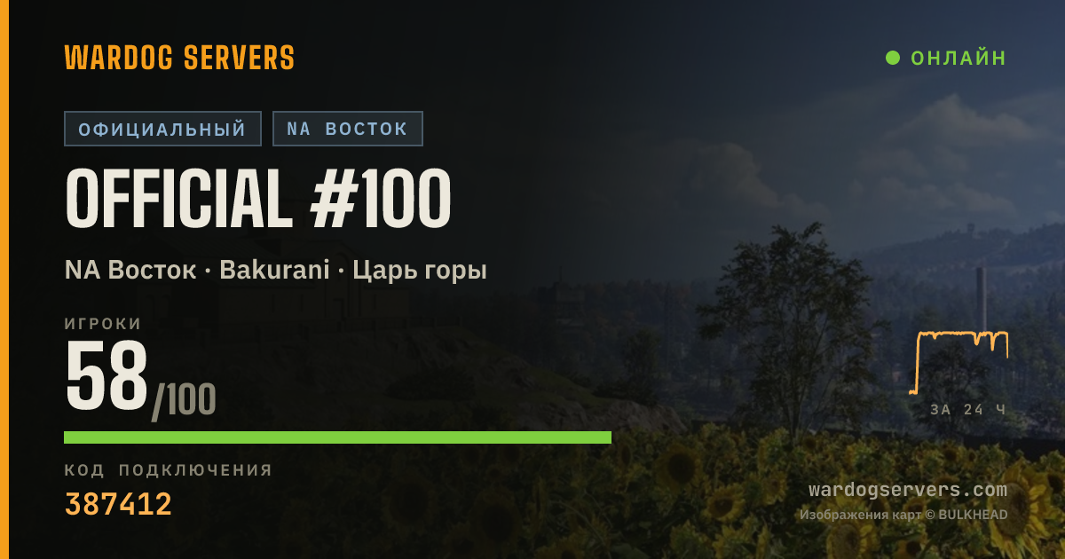Баннер статуса сервера Official #100