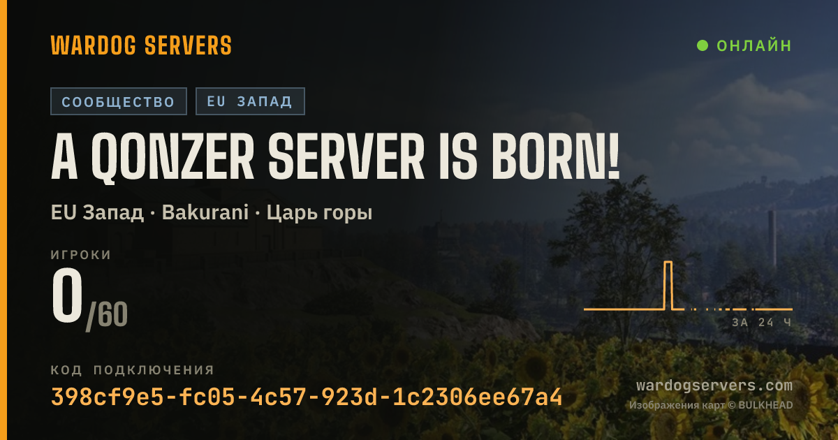 Баннер статуса сервера A Qonzer Server Is Born!