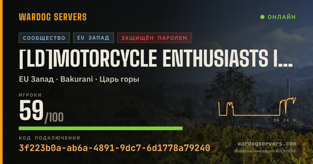 Баннер статуса сервера [LD]Motorcycle enthusiasts IActive Admins