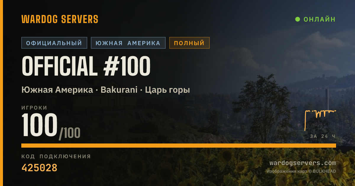 Баннер статуса сервера Official #100
