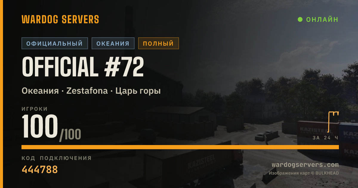Баннер статуса сервера Official #72