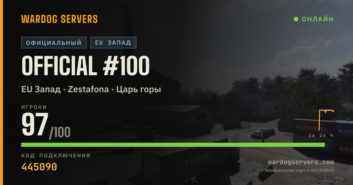 Баннер статуса сервера Official #100