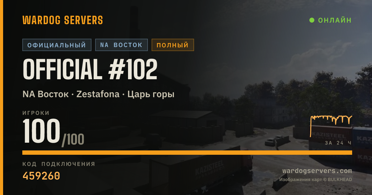 Баннер статуса сервера Official #102