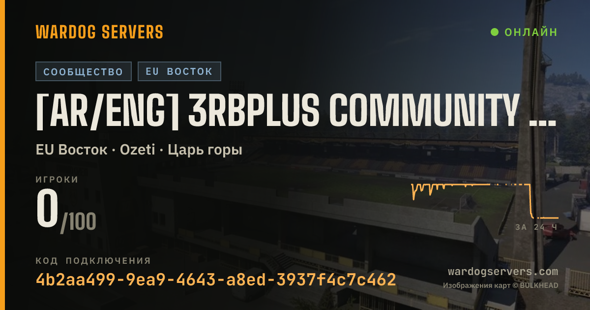 Баннер статуса сервера [AR/ENG] 3RBPLUS Community Server LOW LEVEL + Active Moderation