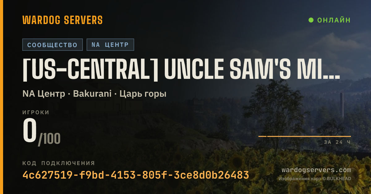 Баннер статуса сервера [US-CENTRAL] UNCLE SAM'S MISGUIDED CHILDREN (USMC)