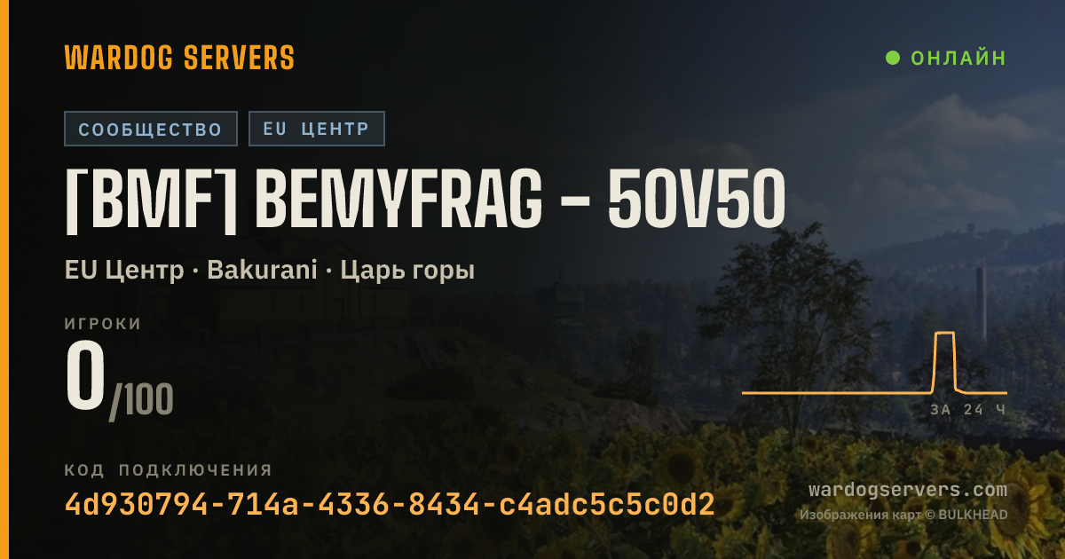 Баннер статуса сервера [BMF] BeMyFrag - 50v50