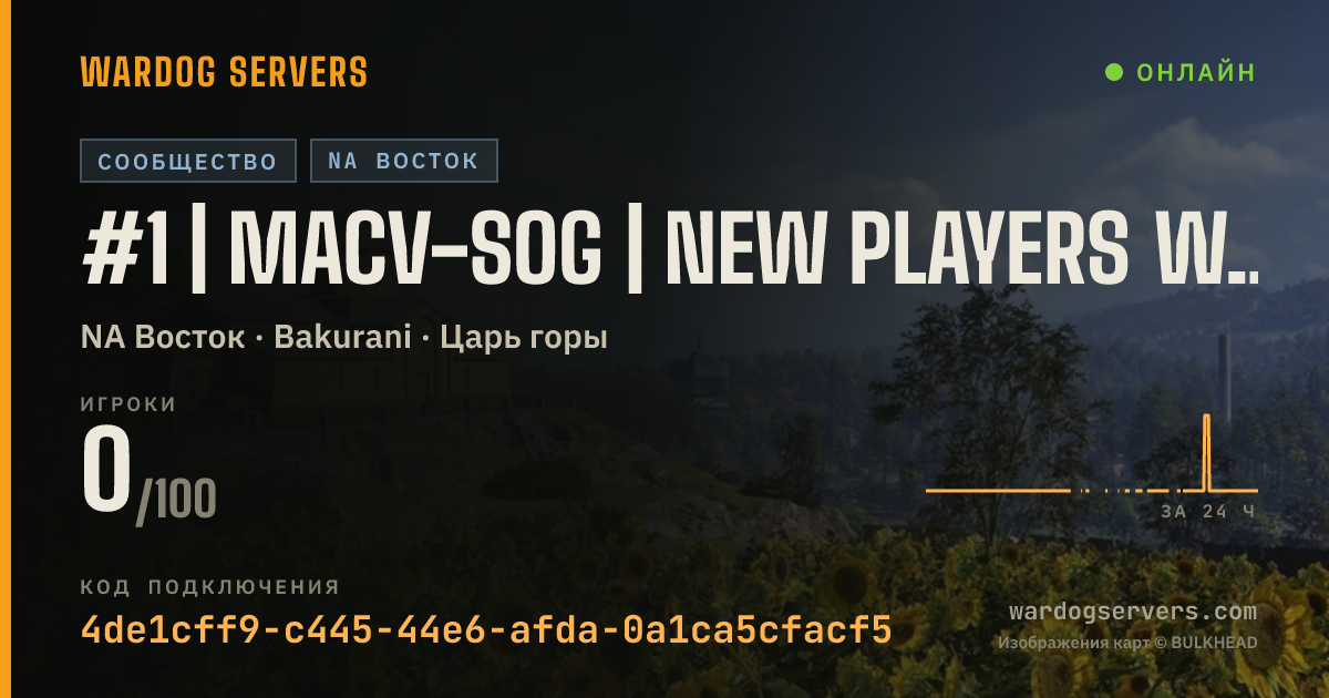 Баннер статуса сервера #1 | MACV-SOG | New Players Welcome | discord.gg/macvsog