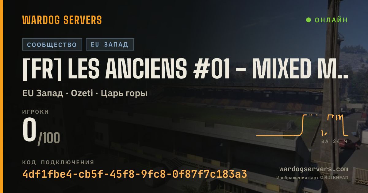 Баннер статуса сервера [FR] LES ANCIENS #01 - MIXED MAPS - STATS | beta.fpsnews.net