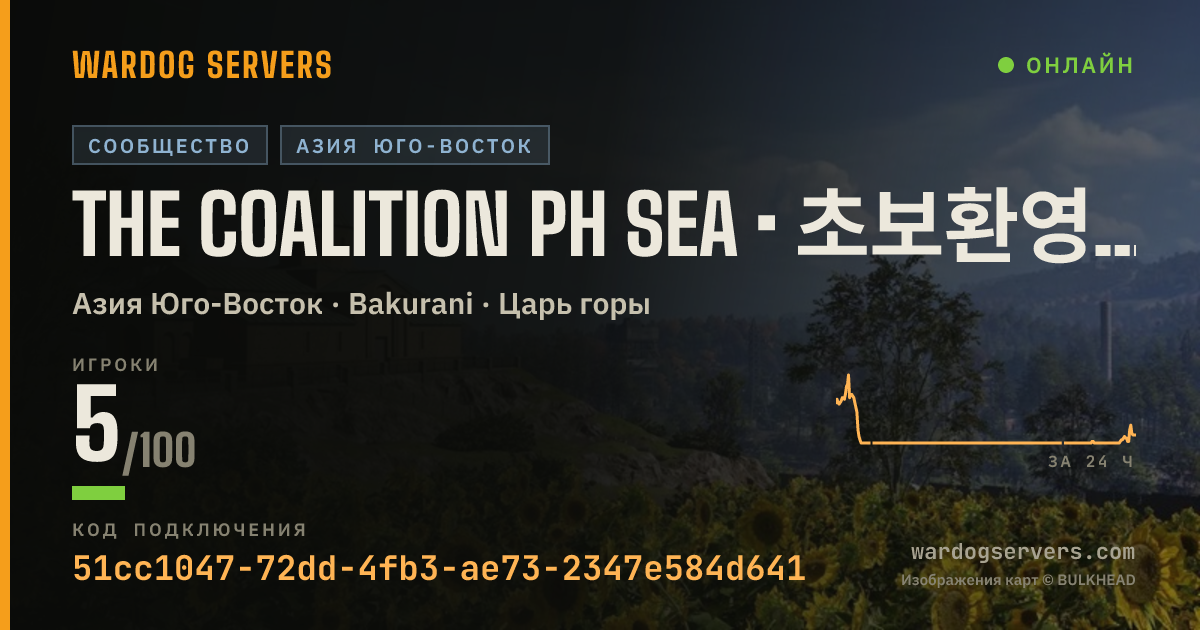 Баннер статуса сервера The Coalition PH SEA • 초보환영 • discord.gg/thecoalition