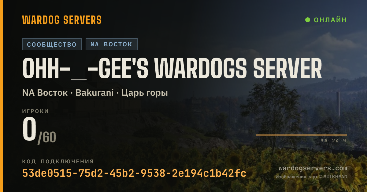 Баннер статуса сервера Ohh-_-Gee's WARDOGS Server