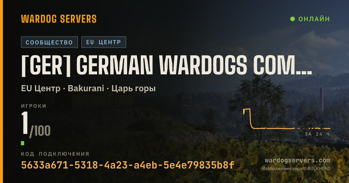 Баннер статуса сервера [GER] German Wardogs Community | Infanterie | 2 | discord.gg/gwd
