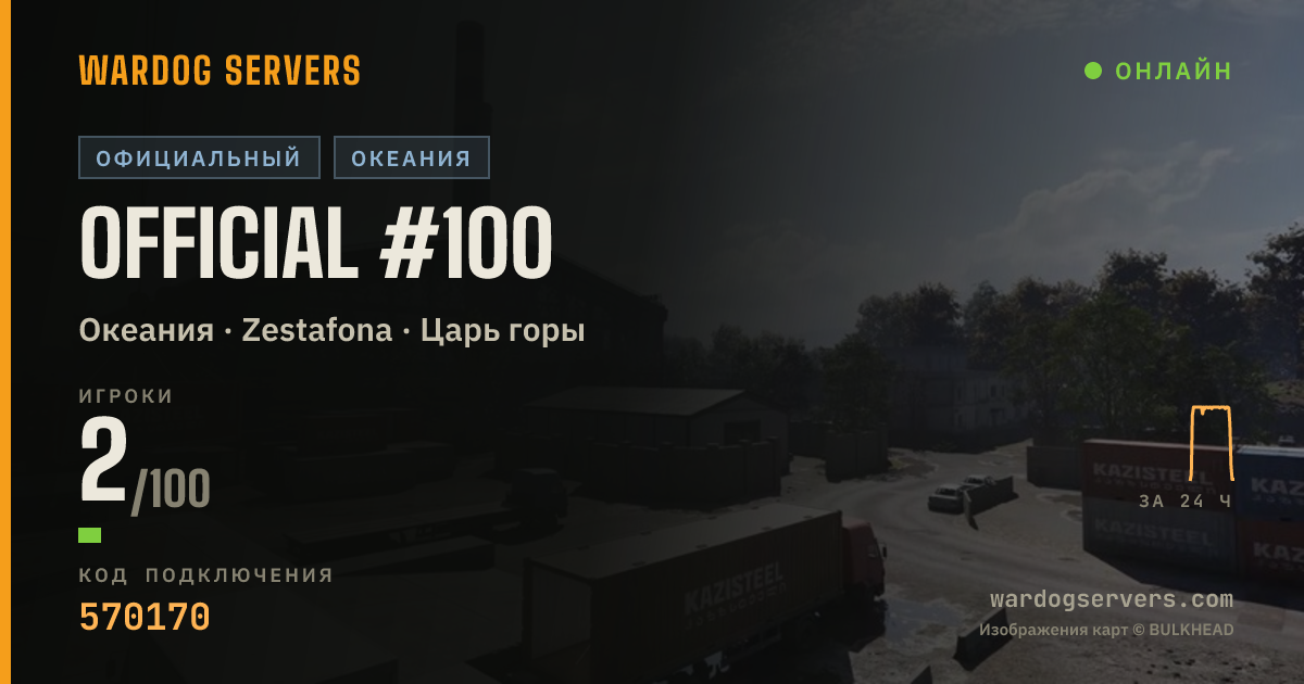 Баннер статуса сервера Official #100